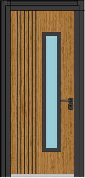 Тёплая входная дверь с терморазрывом NORD ALASKA V3.0, М10*23, правая фотография