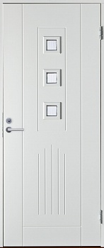 Теплая входная дверь SWEDOOR by Jeld-Wen Basic B0060, белая