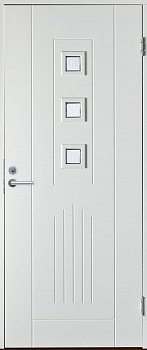 Теплая входная дверь SWEDOOR by Jeld-Wen Basic B0060, белая