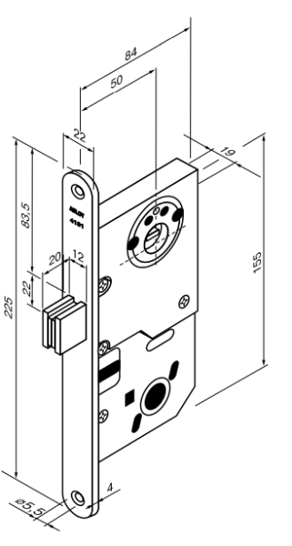 Корпус замка Abloy (Аблой) 4181