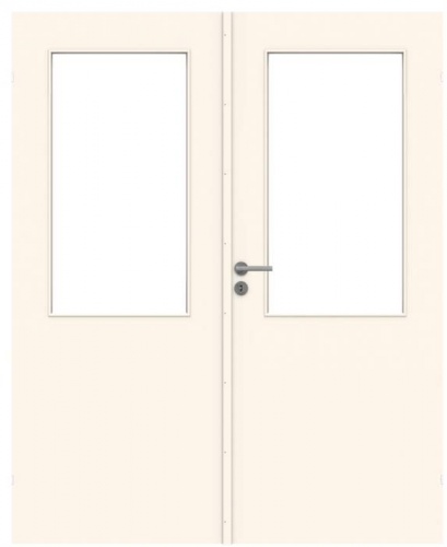 фото дверь гладкая swedoor by jeld-wen easy 205 двустворчатая
