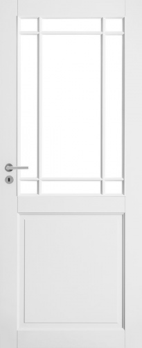 Дверь белая массивная SWEDOOR by Jeld-Wen Craft 131, M9x21, Правая, Белый NCS S 0502-Y