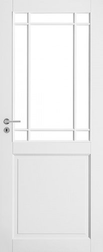 Дверь белая массивная SWEDOOR by Jeld-Wen Craft 131, M9x21, Правая, Белый NCS S 0502-Y
