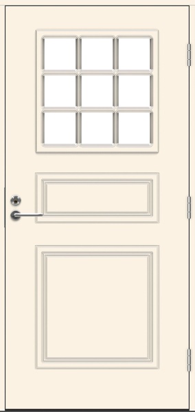 Теплая входная дверь SWEDOOR by Jeld-Wen Classic Ives Eco, M10x21, Правая