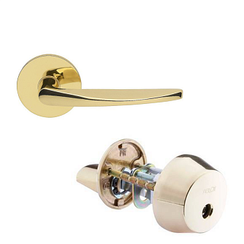 Комплект Abloy (Аблой): Ручка нажимная 25/007 JOUSI Ms/KILA с цилиндром CY001U, KILA