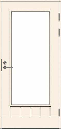 Дверь входная террасная SWEDOOR by Jeld-Wen PO1894 W18	, М9x21, Правая, Белый NCS S 0502-Y