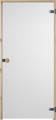 Дверь SWEDOOR by Jeld-Wen Sauna Satiini, белое полупрозрачное стекло