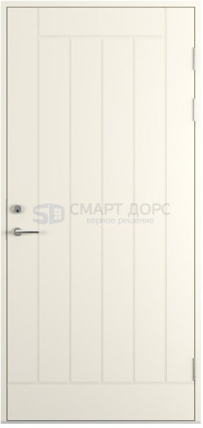  Дверь наружная деревянная ScanDo 01, белая, 10*21, правое