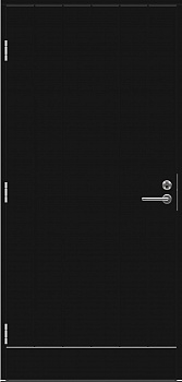 Теплая входная дверь SWEDOOR by Jeld-Wen Function Barents Eco с замком ABLOY LC200 черная