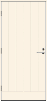 Теплая входная дверь SWEDOOR by Jeld-Wen Function Barents Eco с замком ASSA 565, высотой M23, белая