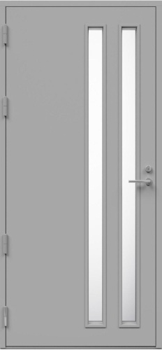 Дверь входная Kaski Autti Thermo, Белый NCS S 0502-Y, M10x21, Левая