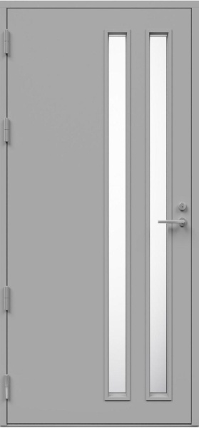 Дверь входная Kaski Autti Thermo, Белый NCS S 0502-Y, M10x21, Левая