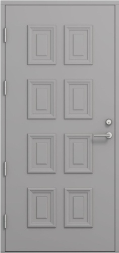 Дверь входная Kaski Roytta, Белый NCS S 0502-Y, M10x21, Левая