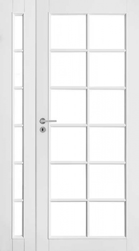 Дверь белая массивная SWEDOOR by Jeld-Wen Craft 105 + расширение, M12(9+3)х21, Белый NCS S 0502-Y