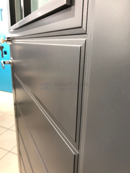 Дверь входная Kaski UOL13 Thermo, тёмно-серая, с замком ABLOY LC200, М9*21, правая