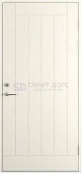 Дверь наружная деревянная ScanDo 01, белая