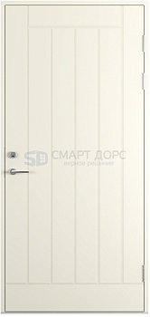 Дверь наружная деревянная ScanDo 01, белая