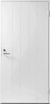 фото теплая входная дверь swedoor by jeld-wen basic b0010, белая
