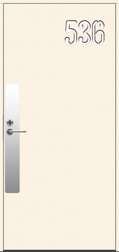 Теплая входная дверь SWEDOOR by Jeld-Wen Character Cifro Eco, М10x21, Белый NCS S 0502-Y