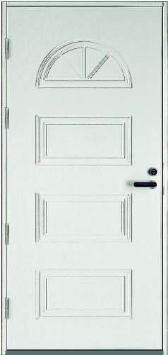 Дверь входная Kaski UO3, Белый NCS S 0502-Y, M10x21, Левая