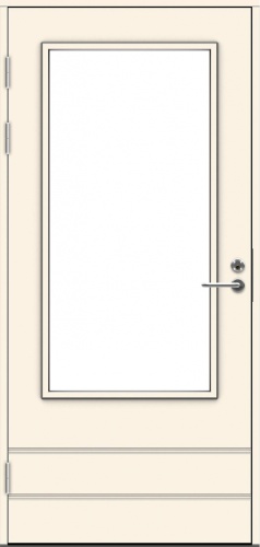 Дверь входная террасная SWEDOOR by Jeld-Wen PO1893 W16, M9x21, Левая, Белый NCS S 0502-Y