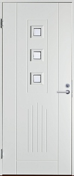 Теплая входная дверь SWEDOOR by Jeld-Wen Basic B0060, белая
