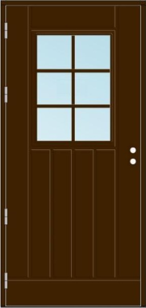 UOL1 (L1T09BL) Thermo KASKI со стеклом, Тёмно-коричневая RR32 9*21, ЛЕВАЯ, замок  8765