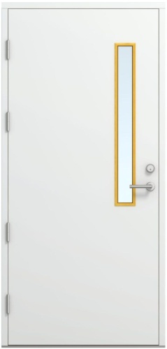 Дверь входная Kaski Proteus Thermo, Белый NCS S 0502-Y, M10x21, Левая