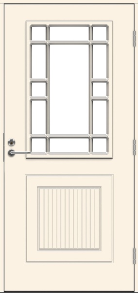Теплая входная дверь SWEDOOR by Jeld-Wen Classic Bach Eco, М10x21, Правая