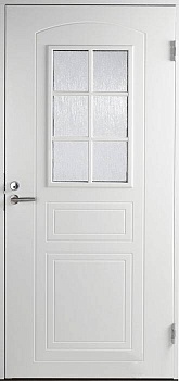 Теплая входная дверь SWEDOOR by Jeld-Wen Basic B0020, белая
