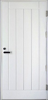 Дверь входная Kaski UO1 Thermo, белая, с замком ABLOY LC200