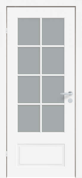 Дверь белая филенчатая Nord Fin Doors 42, Белый NCS S 0502-Y, M9x21, Левая