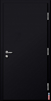 Тёплая входная дверь NORD FIN DOORS NFD11, чёрная, в комплекте с фурнитурой Multihela
