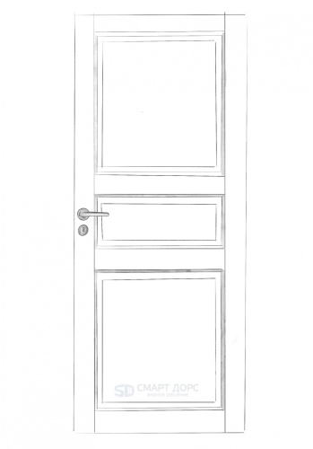 Дверь Nord Fin Doors модель 101, Белый NCS S 0502-Y, M10x21