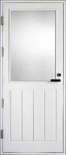 Террасная дверь Kaski PO4 M12, Белый NCS S 0502-Y, M10x21, Левая