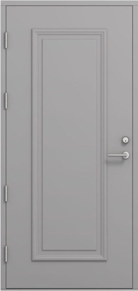 Дверь входная Kaski Paakari, Белый NCS S 0502-Y, M10x21, Левая