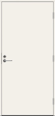 Теплая входная дверь SWEDOOR by Jeld-Wen Function Bering Eco lc200, белая, М10*21, правая