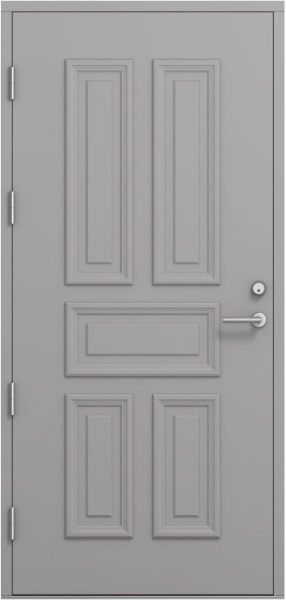 Дверь входная Kaski Hyona, Белый NCS S 0502-Y, M10x21, Левая