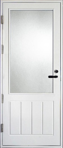 Террасная дверь Kaski PO4 M14, Белый NCS S 0502-Y, M10x21, Левая
