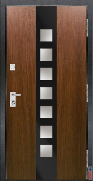 Тёплая входная дверь с терморазрывом NORD 85 Термико НС-43 фотография