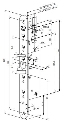 Замок электромеханический Abloy EL402