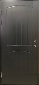Теплая финская входная дверь SWEDOOR by Jeld-Wen Function F2000, темно-серая (цвет RR23)