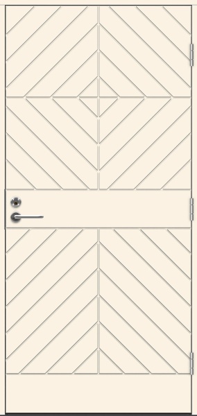 Теплая входная дверь SWEDOOR by Jeld-Wen Classic Grieg Eco, M10x21, Правая