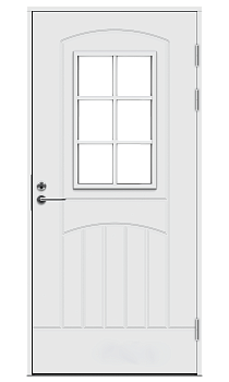 Теплая финская входная дверь SWEDOOR by Jeld-Wen Function F2000 W71, белая