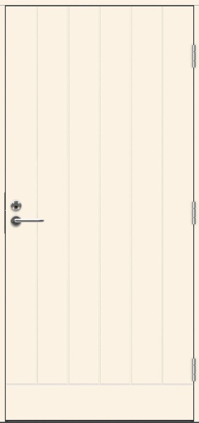 ECO Barents ( F1894 ) входная дверь 10*23 правая, белая  NCS S 0502-Y, замок ASSA 565