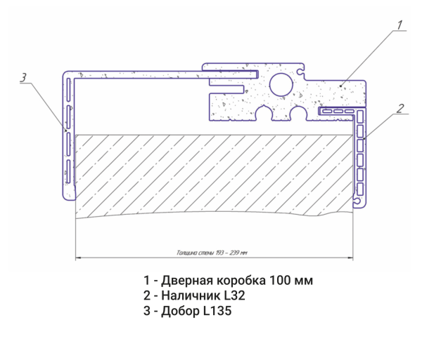 Добор L135 телескопический