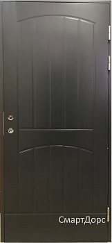 фото теплая входная дверь swedoor by jeld-wen function f2000, темно-серая (цвет rr23)
