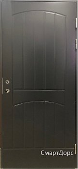 Теплая финская входная дверь SWEDOOR by Jeld-Wen Function F2000, темно-серая (цвет RR23)