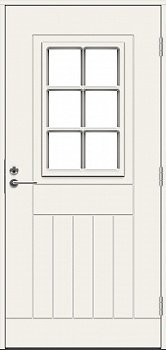 Теплая входная дверь SWEDOOR by Jeld-Wen Function Wadden Eco с замком ASSA 565, белая