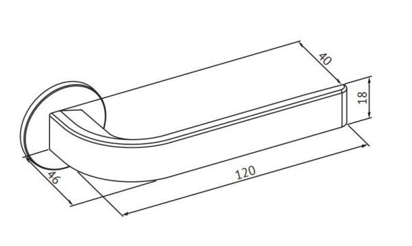 Ручка нажимная Abloy (Аблой) Enter 10/001